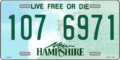 NH license plate 1076971