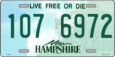 NH license plate 1076972