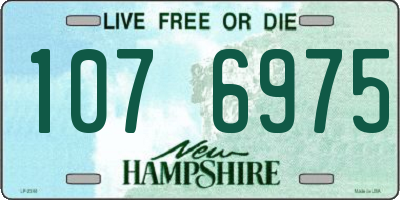 NH license plate 1076975