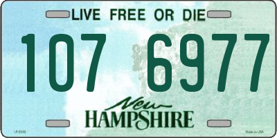 NH license plate 1076977