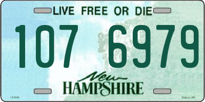 NH license plate 1076979