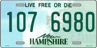 NH license plate 1076980