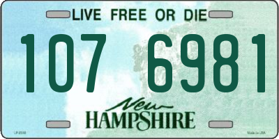 NH license plate 1076981