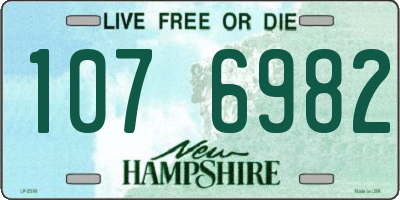 NH license plate 1076982