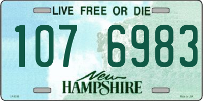 NH license plate 1076983