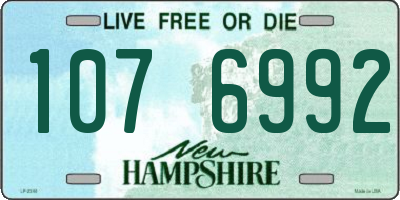 NH license plate 1076992
