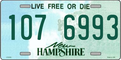 NH license plate 1076993