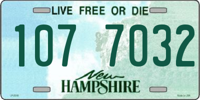 NH license plate 1077032