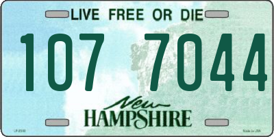 NH license plate 1077044