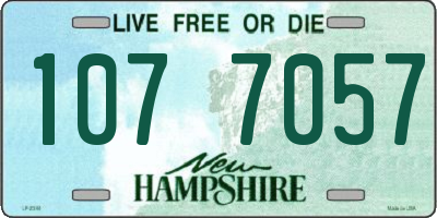 NH license plate 1077057