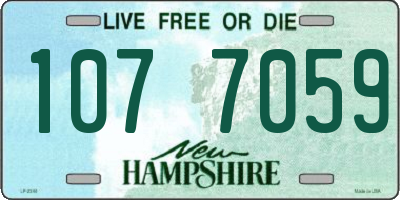 NH license plate 1077059