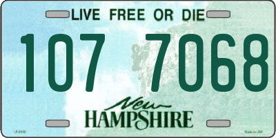 NH license plate 1077068