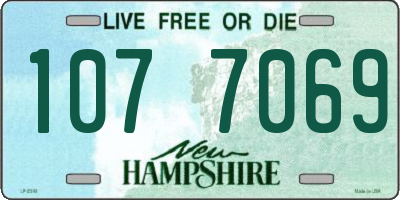 NH license plate 1077069