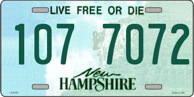 NH license plate 1077072