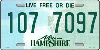 NH license plate 1077097