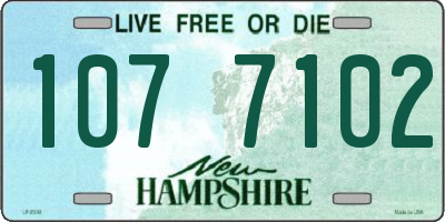 NH license plate 1077102