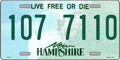 NH license plate 1077110
