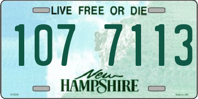 NH license plate 1077113