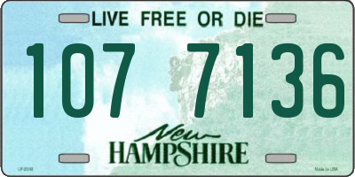 NH license plate 1077136