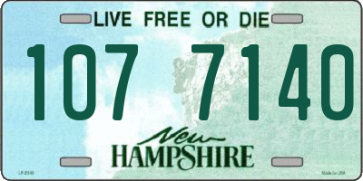NH license plate 1077140