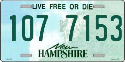 NH license plate 1077153