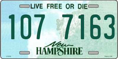 NH license plate 1077163