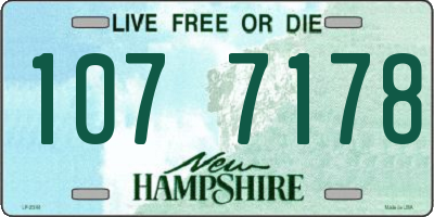 NH license plate 1077178