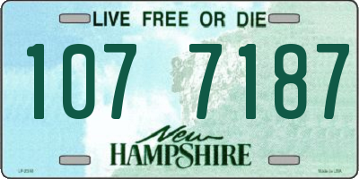 NH license plate 1077187
