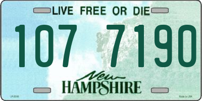 NH license plate 1077190