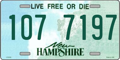 NH license plate 1077197