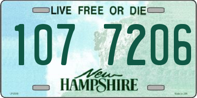 NH license plate 1077206