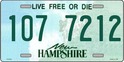 NH license plate 1077212
