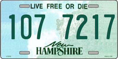 NH license plate 1077217