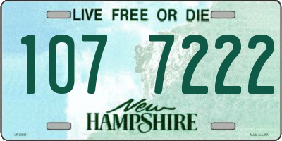 NH license plate 1077222