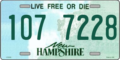 NH license plate 1077228