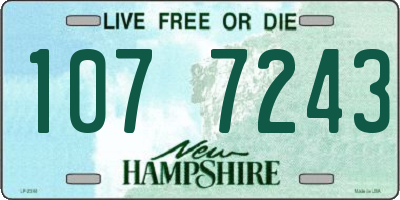 NH license plate 1077243