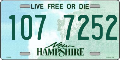 NH license plate 1077252