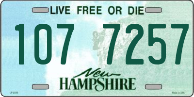 NH license plate 1077257
