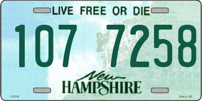 NH license plate 1077258
