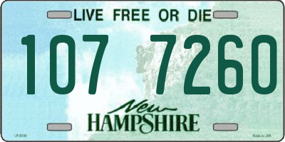 NH license plate 1077260