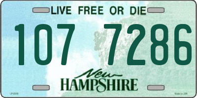 NH license plate 1077286
