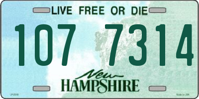 NH license plate 1077314