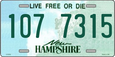 NH license plate 1077315
