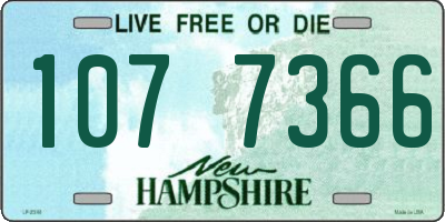 NH license plate 1077366