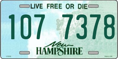 NH license plate 1077378
