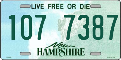 NH license plate 1077387