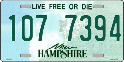 NH license plate 1077394