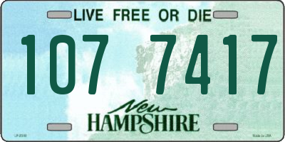 NH license plate 1077417