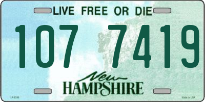 NH license plate 1077419