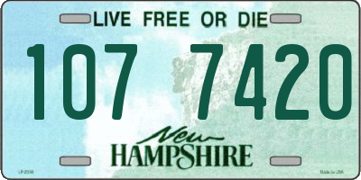 NH license plate 1077420